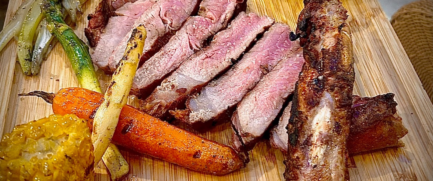 viande feu de bois