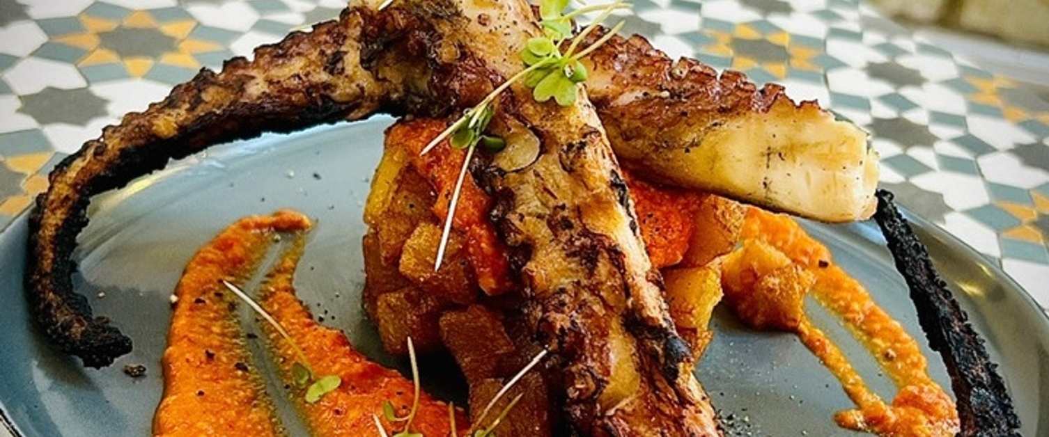 tentacules de poulpe grillé